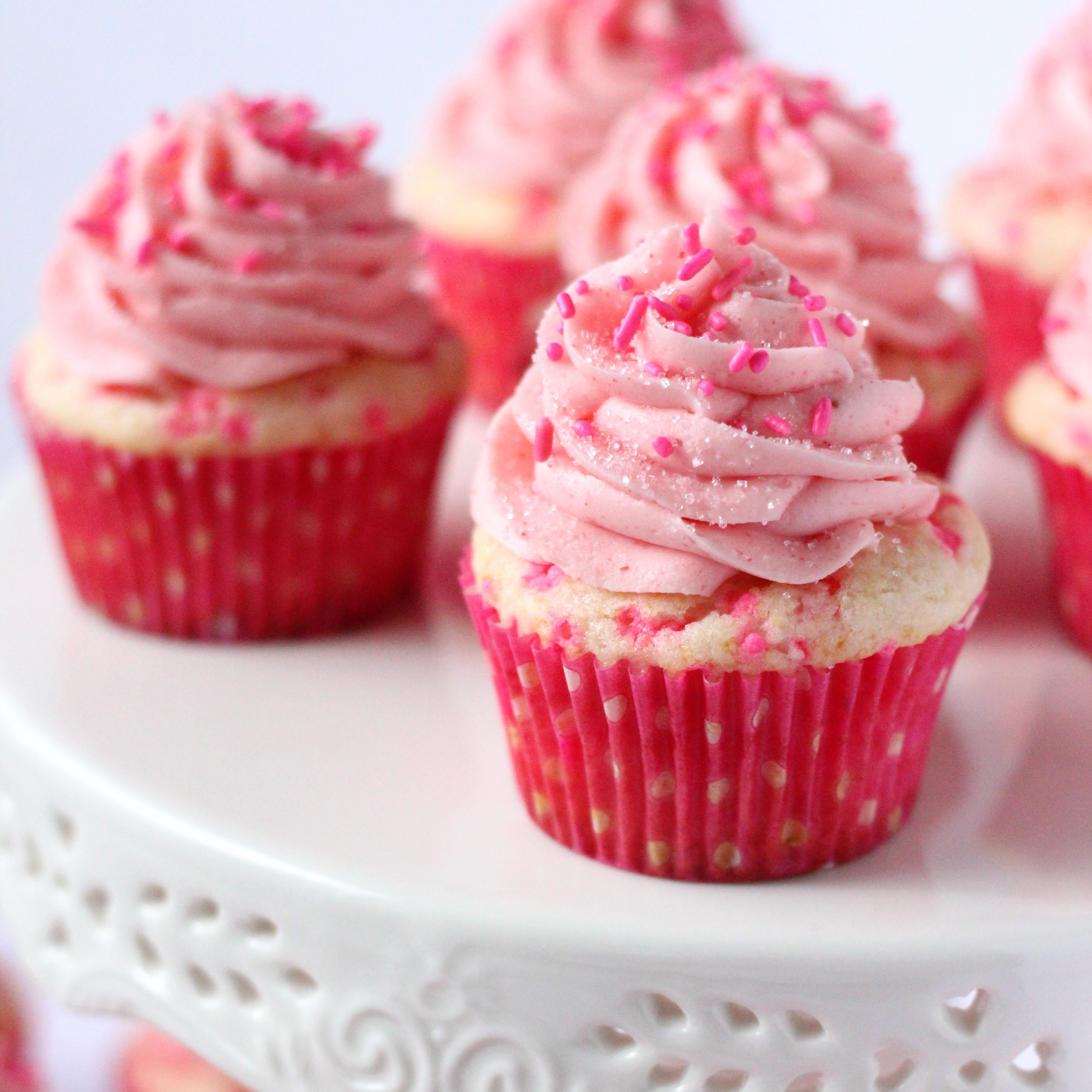 Pink Confetti Cupcakes - Your Cup of Cake