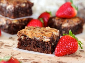 Strawberry Cream Cheese Brownie