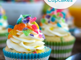 Fruity Pebble Cupcakes