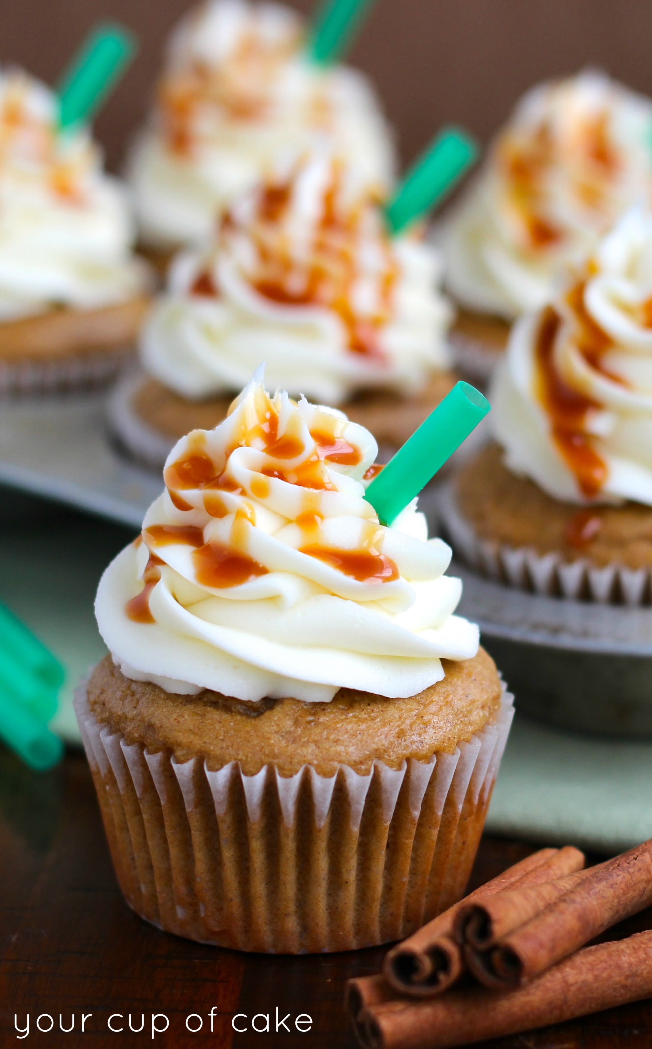 Pumpkin Spice Latte Cupcakes - Your Cup of Cake