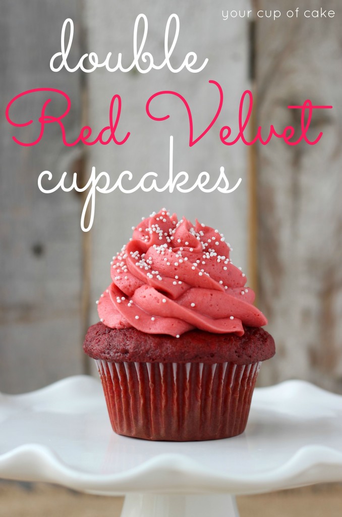 Double Red Velvet Cupcakes - Your Cup of Cake