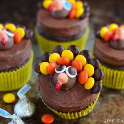 Turkey Cupcakes – Thanksgiving Cupcake Decorating