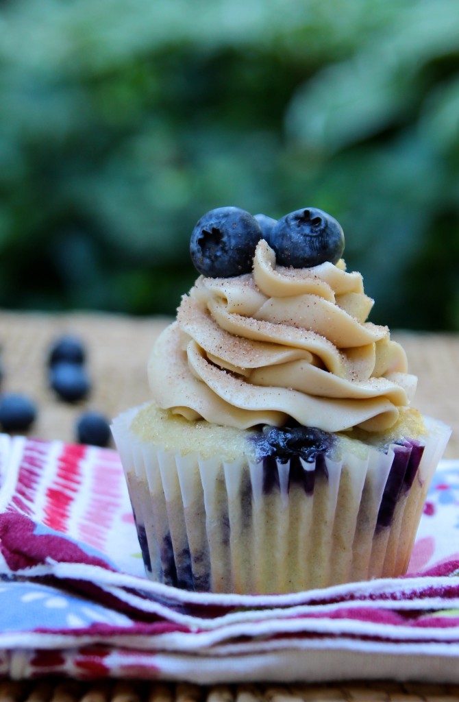 Blueberry Pancake Cupcake