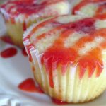 Lemon Cakes with Strawberry Sauce