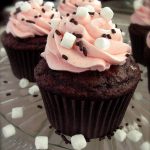 Raspberry Hot Chocolate Cupcakes