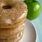 Baked Apple Pie Doughnuts with Maple Glaze