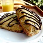 Orange Currant Scones with Melted Chocolate