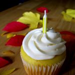 Lemon Cupcakes with Honey Almond Cream Cheese Frosting