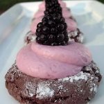 Chocolate Blackberry Cream Cookies