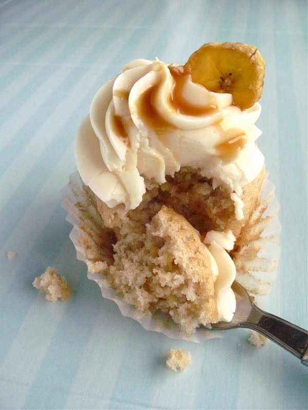 Banana Caramel Cupcakes
