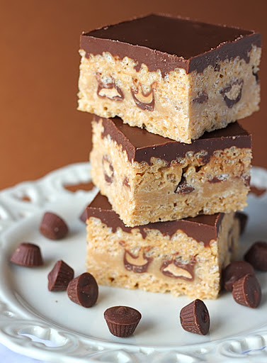 Peanut Butter Chocolate Rice Crispy Treats