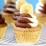 Banana Chocolate Swirl Cupcakes