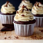 Chocolate Cookie Dough Cupcakes