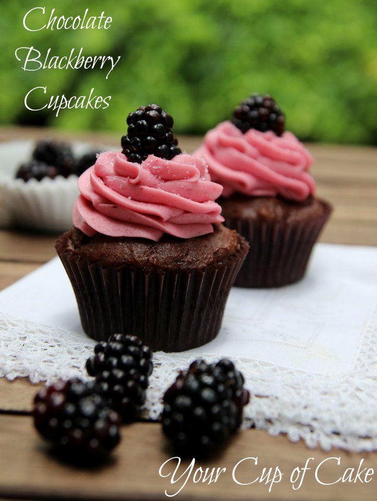 Chocolate Blackberry Cupcakes