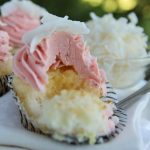 Strawberry Piña Colada Cupcakes