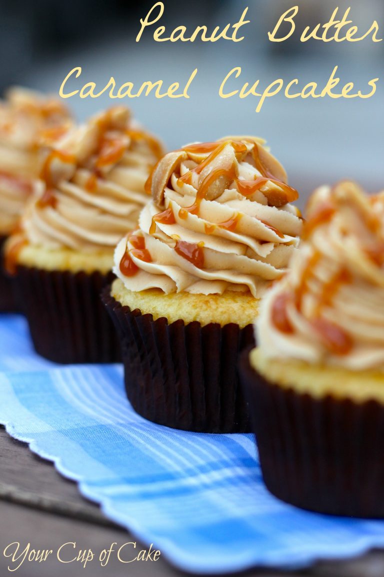 Peanut Butter Caramel Cupcakes