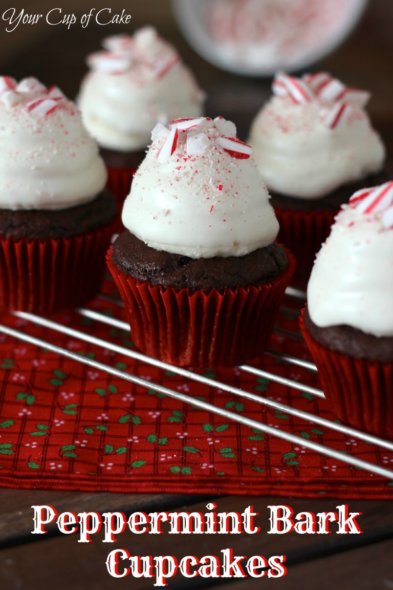 Peppermint Bark Cupcakes