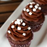 Raspberry Hot Chocolate Cupcakes