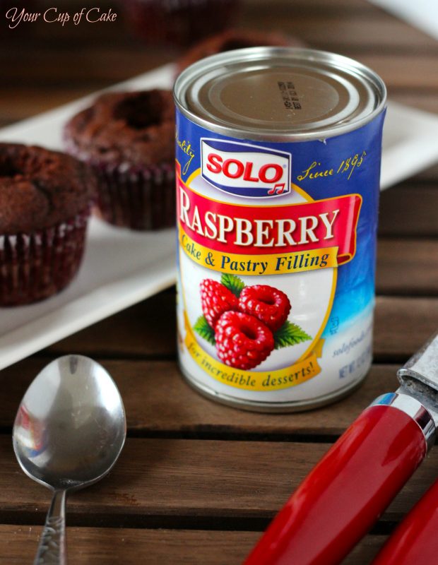 Solo Raspberry Filling Raspberry Hot Chocolate Cupcakes - Your Cup of Cake