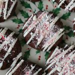 Striped Chocolate Peppermint Cookies