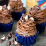 Double Chocolate Peanut Butter Cupcakes