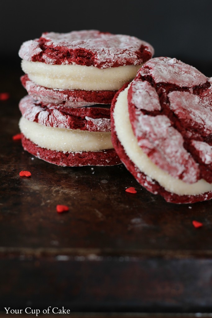 Red Velvet Cookies with Cream Cheese Filling