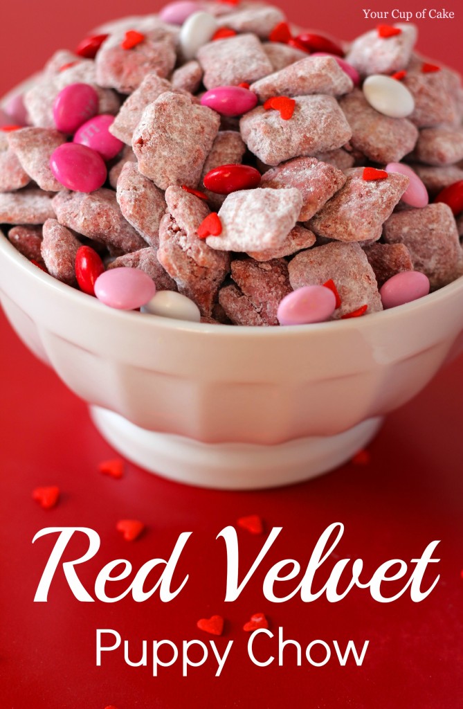 Red Velvet Puppy Chow