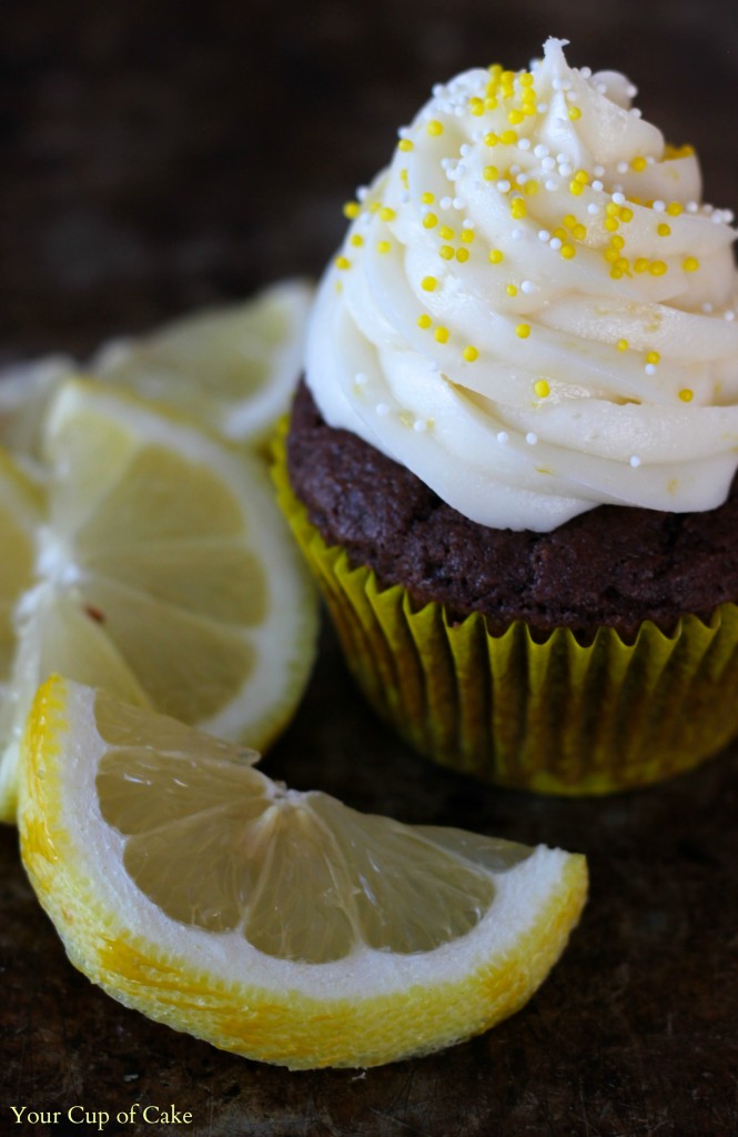 Chocolate Lemon Cupcakes