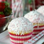 Strawberry Colada Cupcakes