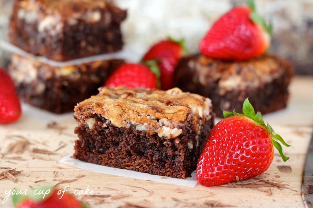 Strawberry Cream Cheese Brownie