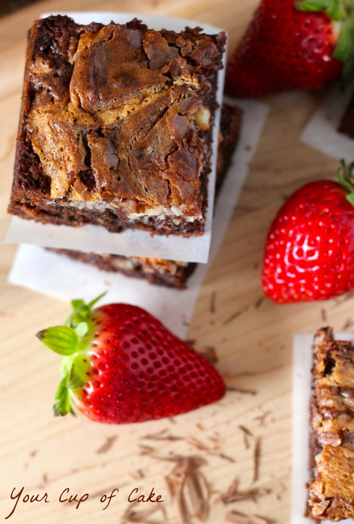 Strawberry Cream Cheese Brownies