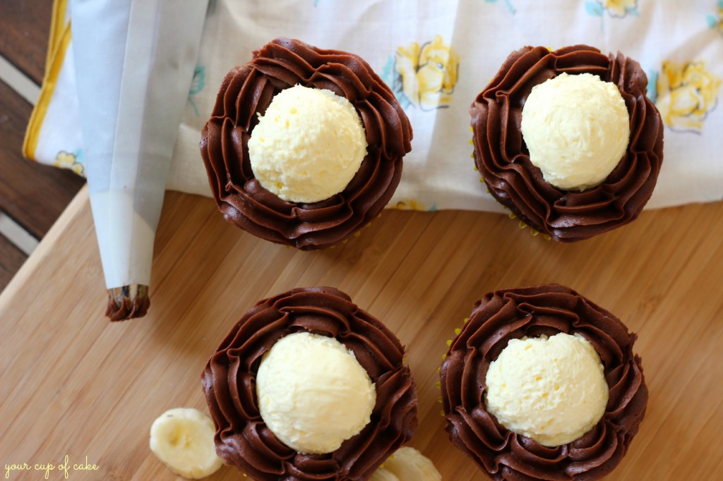 Chocolate Banana Cream Cupcake Recipe