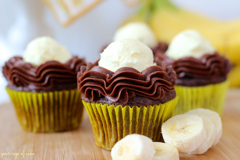 Chocolate Banana Cream Pie Cupcake