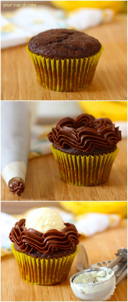 Chocolate Banana Cream Pie Cupcake Recipe