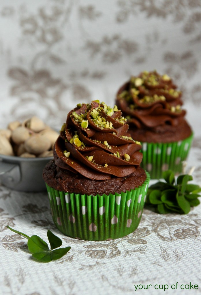 Chocolate Pistachio Cupcakes