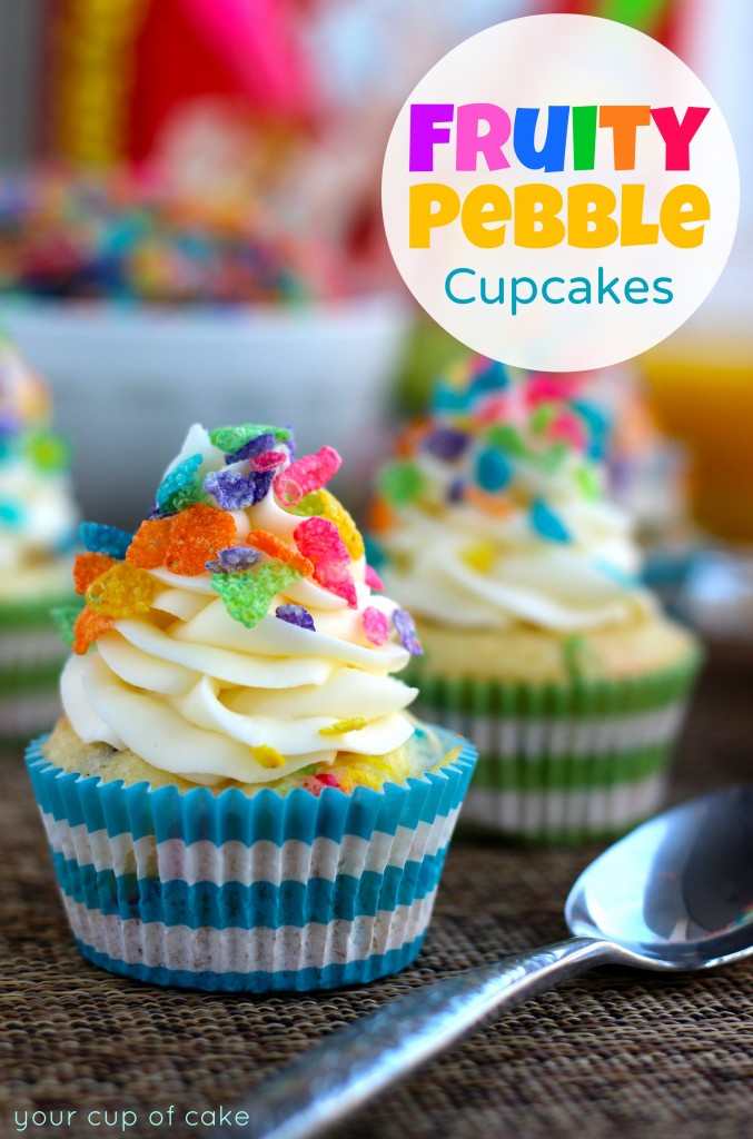 Fruity Pebble Cupcakes