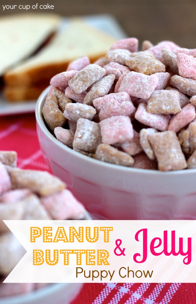 Peanut Butter and Jelly Puppy Chow