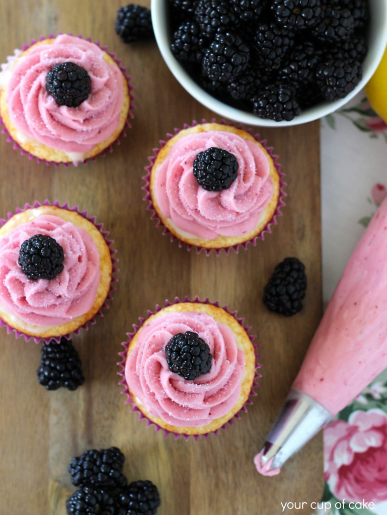 Blackberry Lemonade Cupcake recipe