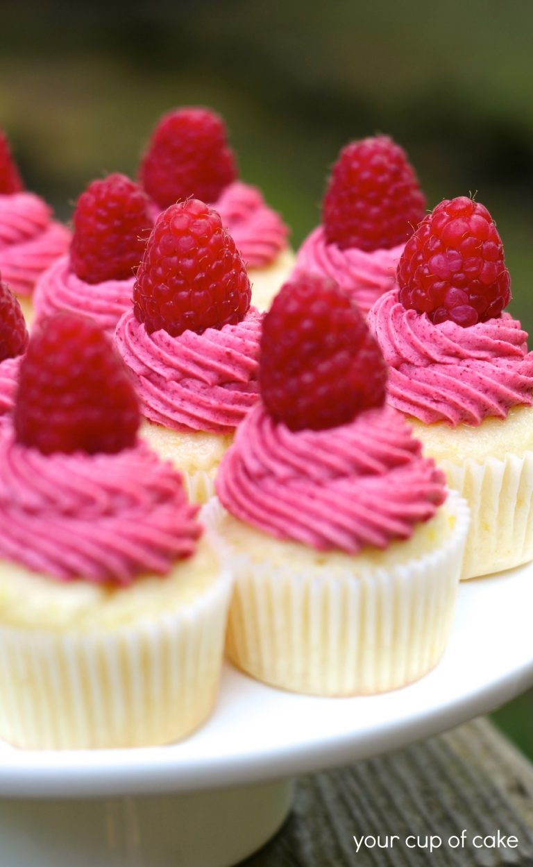 Raspberry Lemonade Mini Cupcakes