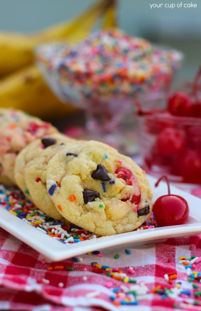 Banana Split Cookies