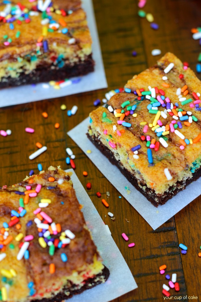 Cake Batter Brownie Recipe