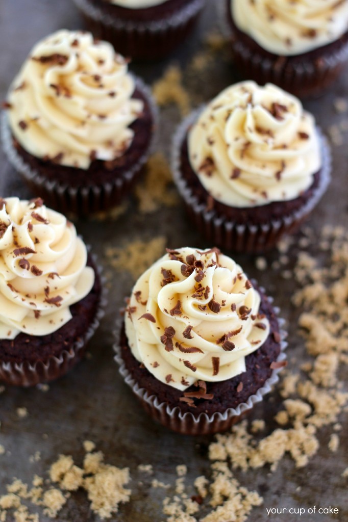 Brown Sugar Chocolate Cupcakes