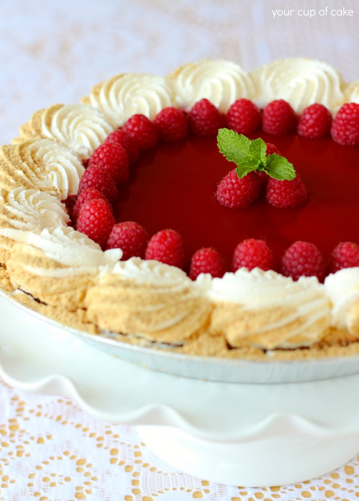 Costco Makeover Raspberry Key Lime Pie