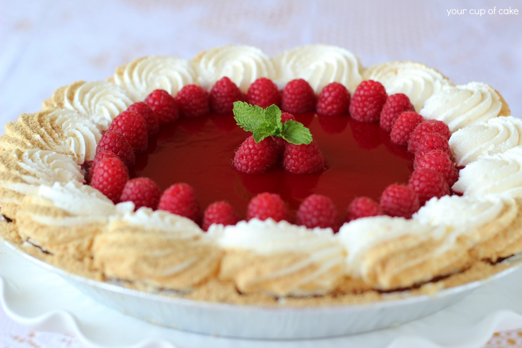 Raspberry Key Lime Pie