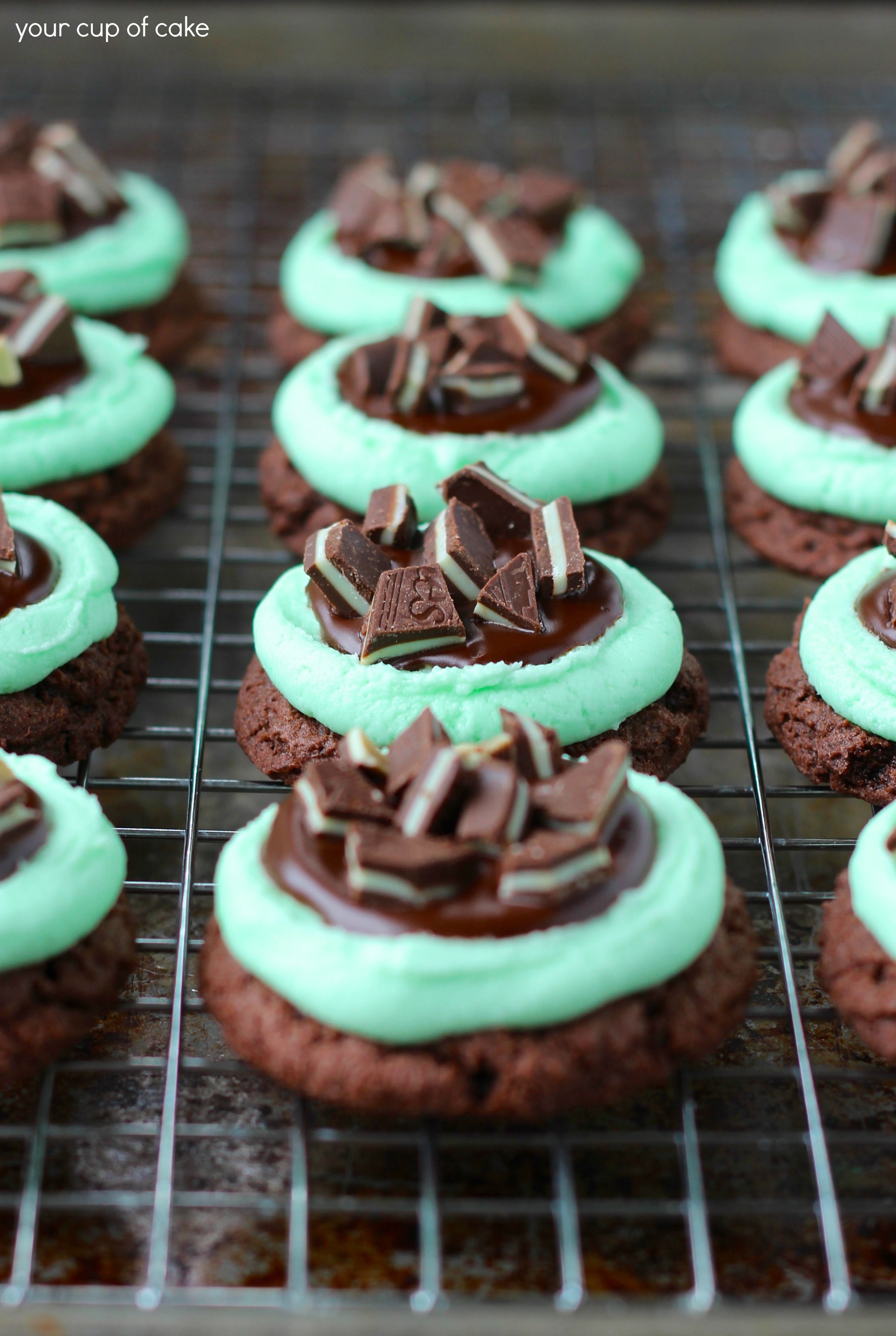 Ultimate Grasshopper Cookies with Andes Mints