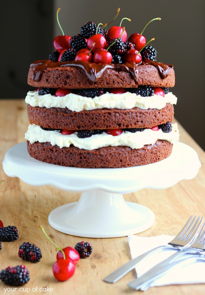 Blackberry Forest Cake