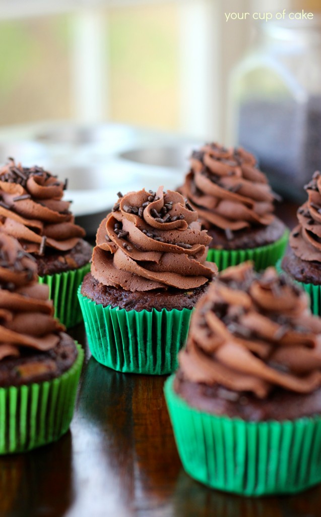 Chocolate Zucchini Cupcakes