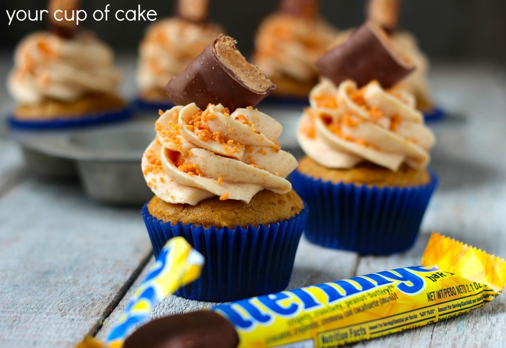 Butterfinger Pumpkin Cupcake Recipe