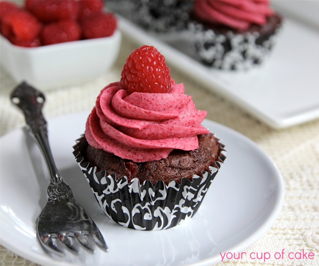 Chocolate Raspberry Cupcake