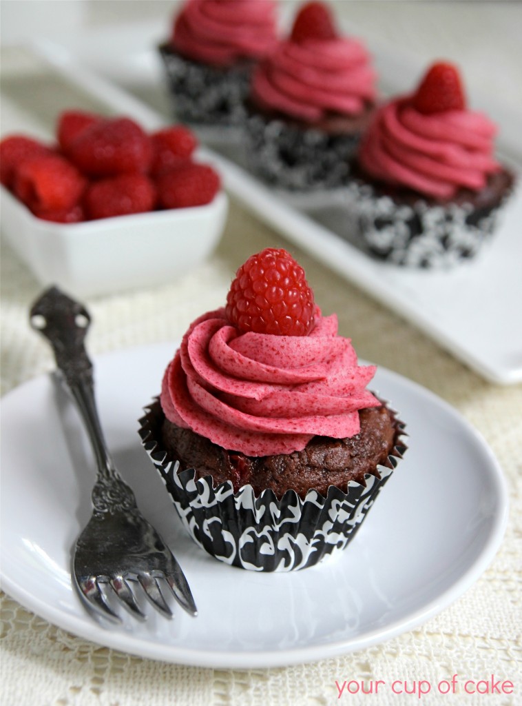 Chocolate Raspberry Cupcakes